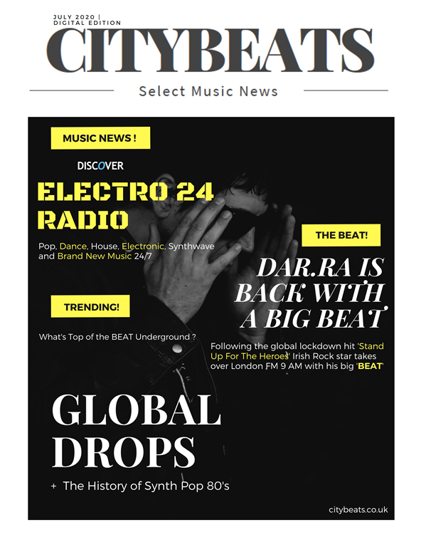 CITYBEATS COVER STAR: ‘Dar.Ra’ follows his tear jerking universal ‘Stand up For the Heroes’ UK Rock lockdown anthem with a radical new revolutionary beat sound on ‘The Beat’ Bhangra Stance remix’