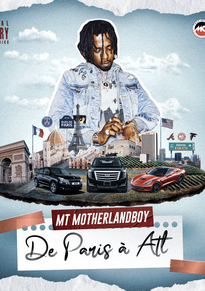 Recorded entirely in French, ‘MT Motherlandboy’ is an international Hiphop artist who drops “De Paris à ATL”